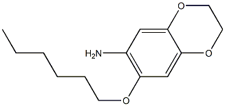 7-(hexyloxy)-2,3-dihydro-1,4-benzodioxin-6-amine|