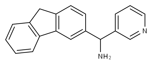 9H-fluoren-3-yl(pyridin-3-yl)methanamine Structure