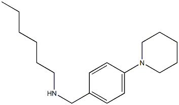 hexyl({[4-(piperidin-1-yl)phenyl]methyl})amine