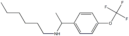hexyl({1-[4-(trifluoromethoxy)phenyl]ethyl})amine Structure