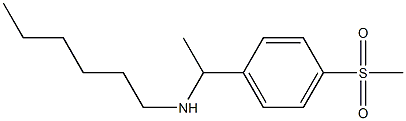 hexyl[1-(4-methanesulfonylphenyl)ethyl]amine