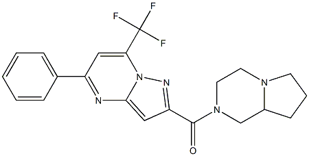 2-(hexahydropyrrolo[1,2-a]pyrazin-2(1H)-ylcarbonyl)-5-phenyl-7-(trifluoromethyl)pyrazolo[1,5-a]pyrimidine|