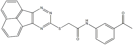 2-(acenaphtho[1,2-e][1,2,4]triazin-9-ylsulfanyl)-N-(3-acetylphenyl)acetamide