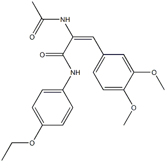 (E)-2-(acetylamino)-3-(3,4-dimethoxyphenyl)-N-(4-ethoxyphenyl)-2-propenamide|