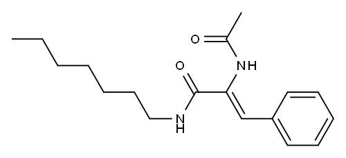 (Z)-2-(acetylamino)-N-heptyl-3-phenyl-2-propenamide|