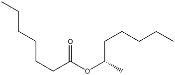 (+)-Heptanoic acid (S)-1-methylhexyl ester Structure