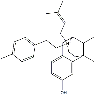 1,2,3,4,5,6-Hexahydro-8-hydroxy-3-(2-p-tolylethyl)-3-(3-methyl-2-butenyl)-6,11-dimethyl-2,6-methano-3-benzazocin-3-ium