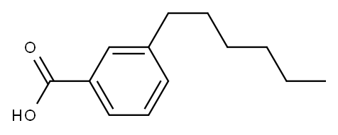 3-Hexylbenzoic acid Structure