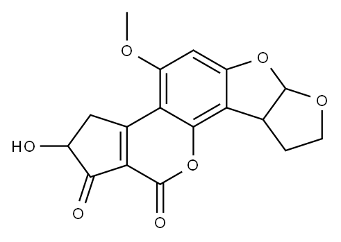 2,3,6a,8,9,9a-Hexahydro-2-hydroxy-4-methoxycyclopenta[c]furo[3',2':4,5]furo[2,3-h][1]benzopyran-1,11-dione
