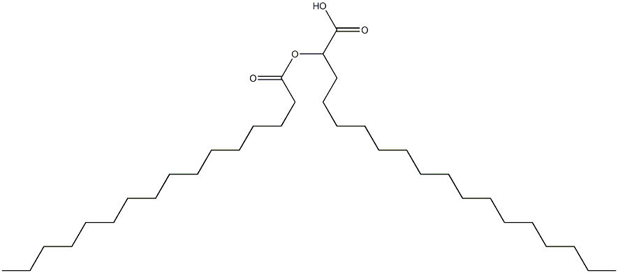 2-Hexadecanoyloxystearic acid Structure