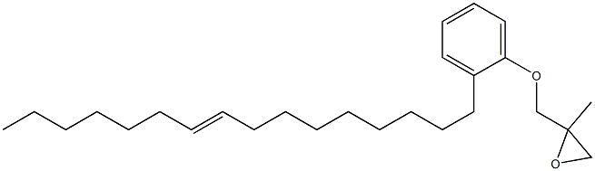 2-(9-Hexadecenyl)phenyl 2-methylglycidyl ether Structure
