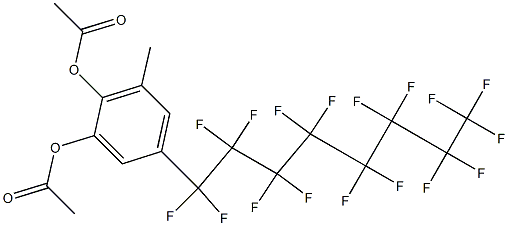 4-(Heptadecafluorooctyl)-6-methylbenzene-1,2-diol diacetate