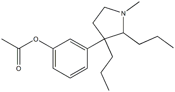 Acetic acid 3-(1-methyl-2,3-dipropyl-3-pyrrolidinyl)phenyl ester