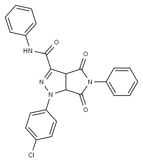 1,3a,4,5,6,6a-Hexahydro-4,6-dioxo-N-phenyl-5-(phenyl)-1-(4-chlorophenyl)pyrrolo[3,4-c]pyrazole-3-carboxamide