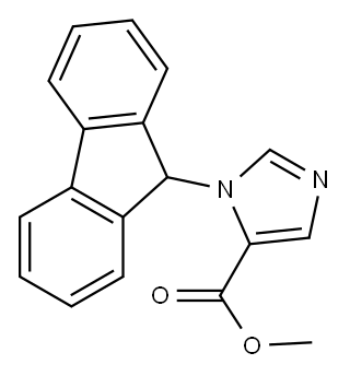 1-(9H-Fluoren-9-yl)-1H-imidazole-5-carboxylic acid methyl ester Structure
