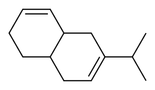 1,2,4a,5,8,8a-Hexahydro-6-isopropylnaphthalene Structure