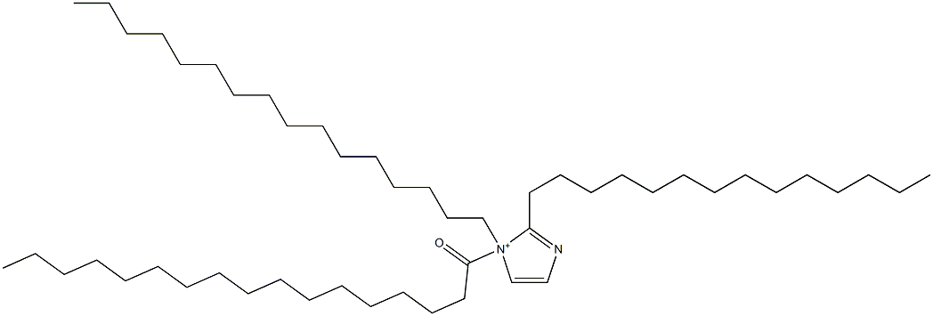 1-Hexadecyl-1-heptadecanoyl-2-tetradecyl-1H-imidazol-1-ium Structure