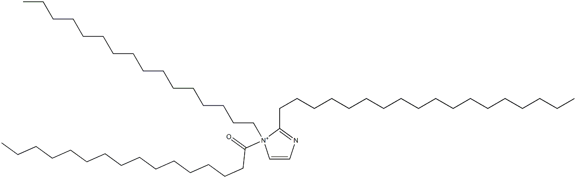 1-Hexadecyl-2-octadecyl-1-hexadecanoyl-1H-imidazol-1-ium Structure