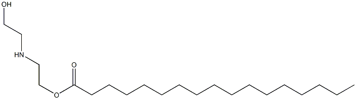 Heptadecanoic acid 2-[(2-hydroxyethyl)amino]ethyl ester Structure