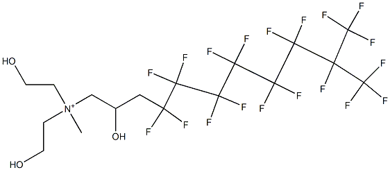 4,4,5,5,6,6,7,7,8,8,9,9,10,11,11,11-Hexadecafluoro-2-hydroxy-N,N-bis(2-hydroxyethyl)-N-methyl-10-(trifluoromethyl)-1-undecanaminium|