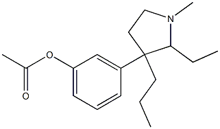 Acetic acid 3-(2-ethyl-1-methyl-3-propyl-3-pyrrolidinyl)phenyl ester