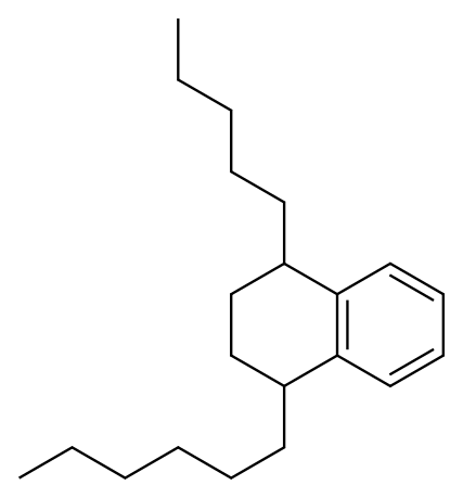 1-Hexyl-4-pentyl-1,2,3,4-tetrahydronaphthalene Structure