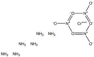 Hexamminechromium(III) nitrate 结构式