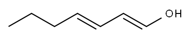 1,3-Heptadien-1-ol Structure