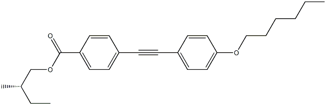 4-[(4-Hexyloxyphenyl)ethynyl]benzoic acid (S)-2-methylbutyl ester Structure