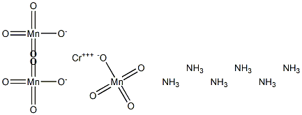Hexamminechromium(III) permanganate Structure