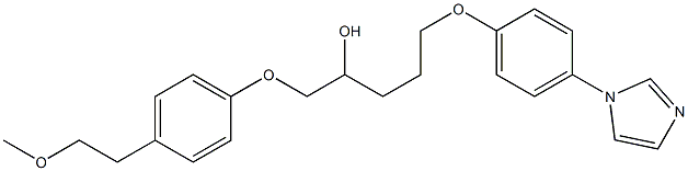 1-[2-[4-(1H-Imidazol-1-yl)phenoxy]ethyl]-3-[4-(2-methoxyethyl)phenoxy]-2-propanol