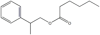 Hexanoic acid 2-phenylpropyl ester Structure