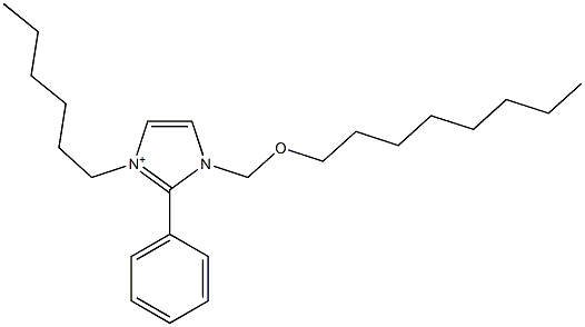 3-Hexyl-2-phenyl-1-[(octyloxy)methyl]-1H-imidazol-3-ium|