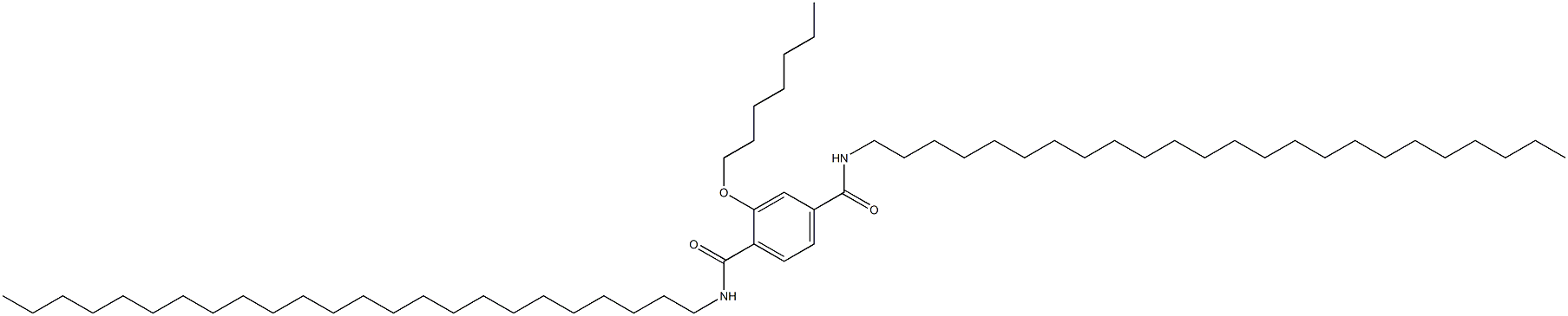 2-(Heptyloxy)-N,N'-ditetracosylterephthalamide Structure