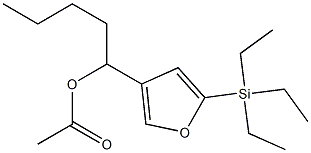 Acetic acid 1-[5-(triethylsilyl)-3-furyl]pentyl ester