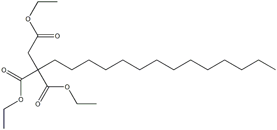Hexadecane-1,2,2-tricarboxylic acid triethyl ester Structure