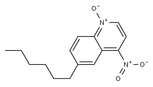 6-Hexyl-4-nitroquinoline 1-oxide 结构式
