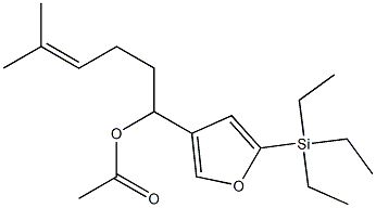 Acetic acid 1-[5-(triethylsilyl)-3-furyl]-5-methyl-4-hexenyl ester