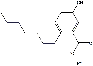 2-Heptyl-5-hydroxybenzoic acid potassium salt