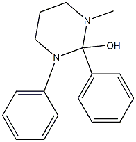 Hexahydro-1-methyl-2-phenyl-3-phenylpyrimidin-2-ol Structure