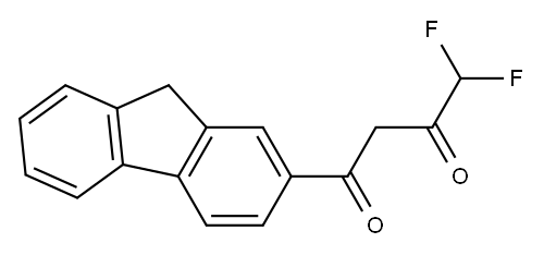 1-(9H-fluoren-2-yl)-4,4-difluorobutane-1,3-dione Structure