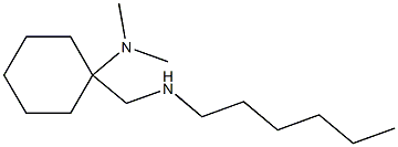 1-[(hexylamino)methyl]-N,N-dimethylcyclohexan-1-amine Structure