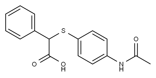 2-[(4-acetamidophenyl)sulfanyl]-2-phenylacetic acid|
