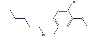4-[(hexylamino)methyl]-2-methoxyphenol Structure