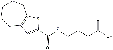 4-{4H,5H,6H,7H,8H-cyclohepta[b]thiophen-2-ylformamido}butanoic acid