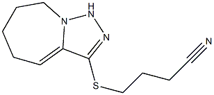 4-{5H,6H,7H,8H,9H-[1,2,4]triazolo[3,4-a]azepin-3-ylsulfanyl}butanenitrile Structure