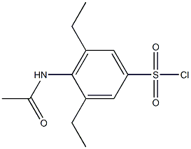 4-acetamido-3,5-diethylbenzene-1-sulfonyl chloride|