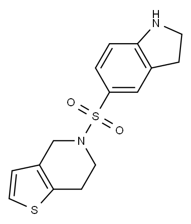 5-{4H,5H,6H,7H-thieno[3,2-c]pyridine-5-sulfonyl}-2,3-dihydro-1H-indole|