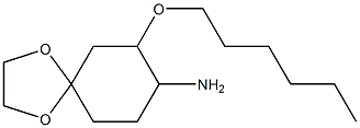 7-(hexyloxy)-1,4-dioxaspiro[4.5]decan-8-amine|
