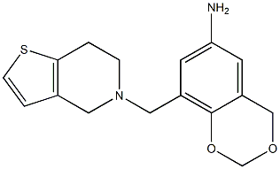 8-{4H,5H,6H,7H-thieno[3,2-c]pyridin-5-ylmethyl}-2,4-dihydro-1,3-benzodioxin-6-amine|